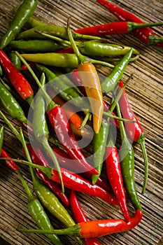 Thai Red and Green Chillis