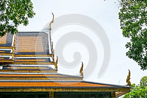 Thai roof palace, Sanam Chan Palace, Nakhon pathom, Thailand