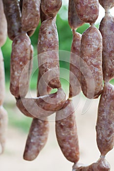 Thai sausages for sale