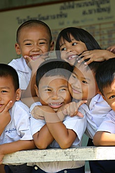 Thai schoolkids