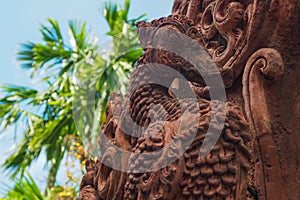 Thai sculpture of laterite legend bird