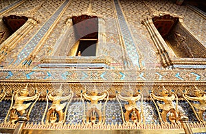 Thai sculpture wall