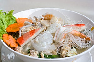 Thai seafood noodle