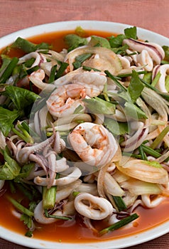 Thai seafood salad