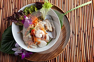 Thai Seafood Som Tum Salad photo