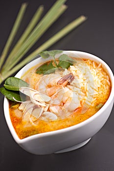 Thai Shrimp Soup with Rice