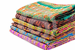 Thai silk fabric pattern. Traditional thai fabric