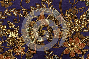 Thai silk traditional motif textile and texture background