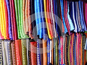 Thai silks, Chaing Mai, Thailand. photo