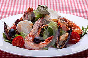 Thai slalad with seafood photo