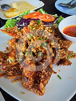 Thai soft shell crabs