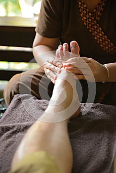 Thai spa foot massage