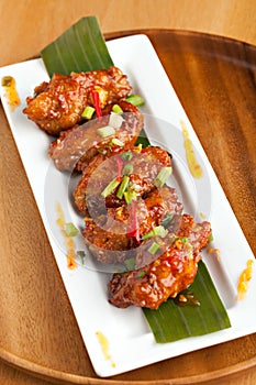 Thai Spicy Chicken Wings Appetizer