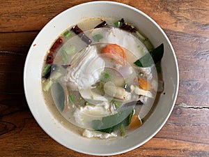 Thai spicy Freshwater Fish soups photo