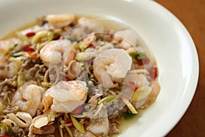 Thai Spicy Lemongrass Shrimp