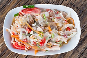 Thai spicy noodle salad