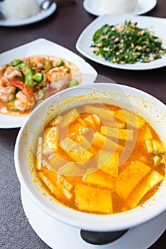 Thai spicy orange soup