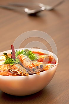 Thai Spicy Prawn Soup (Tom Yum Kung) photo