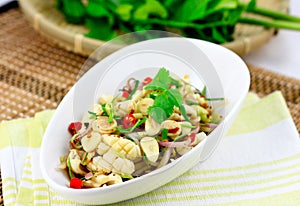 Thai spicy seafood salad