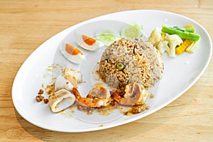 Thai Spicy Shrimp Paste Fried Rice