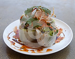 Thai spring roll appetizer