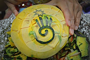 Thai Squash Carving photo