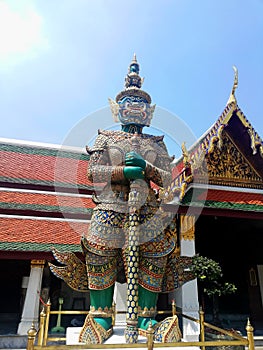 Thai statue Bangkok palace