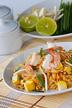 Thai stir-fried rice noodles (Pad Thai)