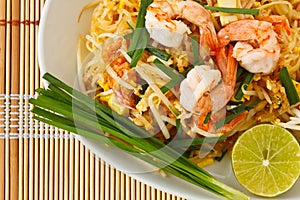 Thai stir-fried rice noodles (Pad Thai)