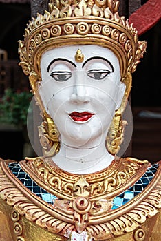 Thai style angel statue in Nantaram temple