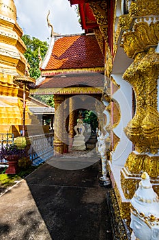 Thai style church in Phrathat Chom Sin temple