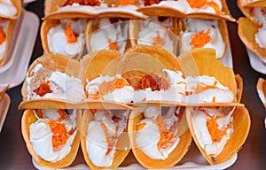 Thai Style Crisp Tart, Khanom Beaung Thai