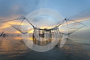 Thai style fishing trap