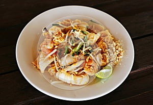 Thai style fried rice noodles