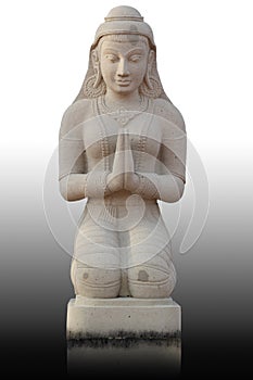 Thai style girl statue, Thailand