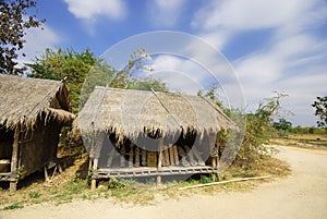 Thai style house in garden Thailand.