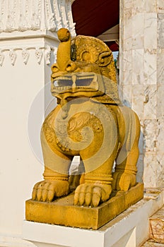 Thai style lion statue