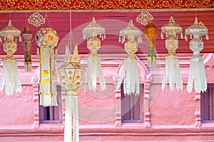 thai style paper lanterns