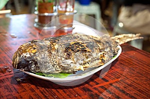 Thai-style salted grilled fish