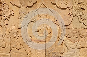 Thai style sandstone carving art