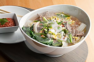 Thai Style Soup with Beef