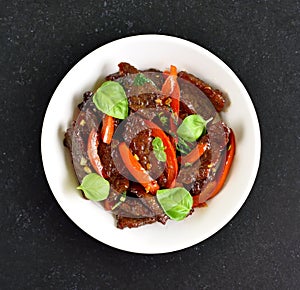 Thai style stir-fry beef