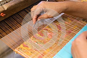 Thai style weaving equipmen photo