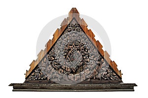 Thai style wood gable