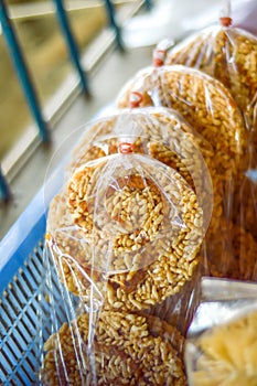 Thai Sweet Crispy Rice Cracker with Cane Sugar