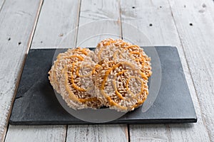 Thai sweet crispy rice cracker with cane sugar