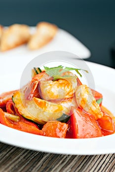 Thai Sweet and Sour Shrimp Dish