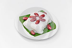 Thai Sweet Sticky Rice with Coconut Cake