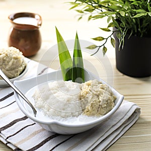 Thai Sweet Sticky Rice with Durian