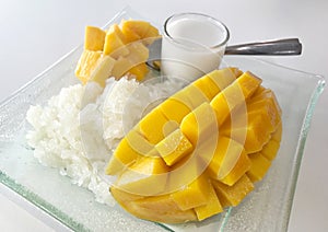 Thai Sweet Sticky Rice with Mango.